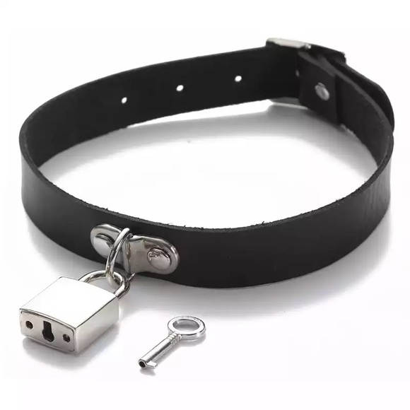 Jewelry - Women Goth Spike Leather Choker Necklace